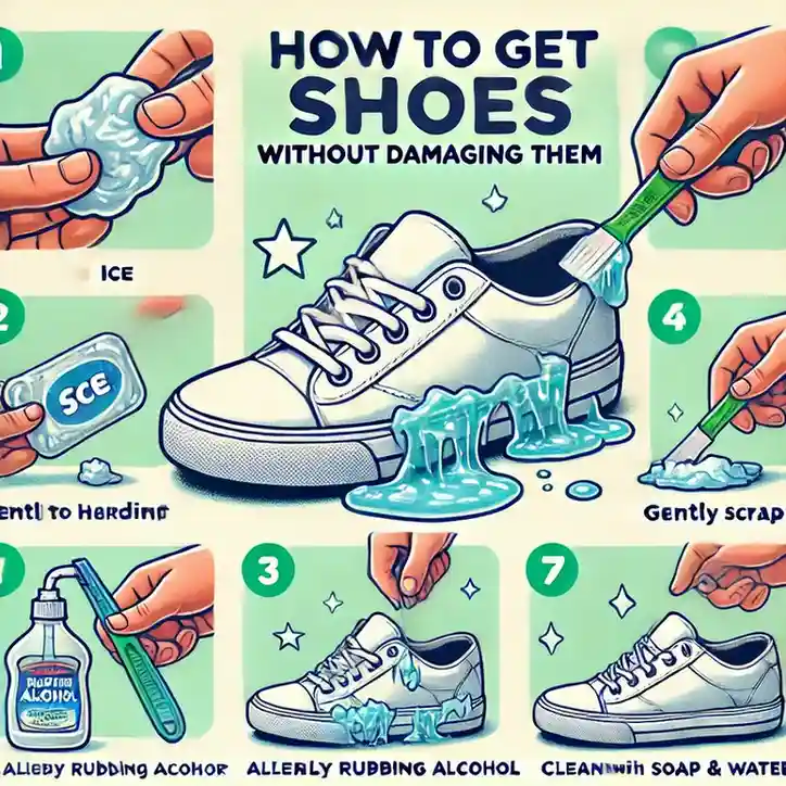 How to remove gum form shoes