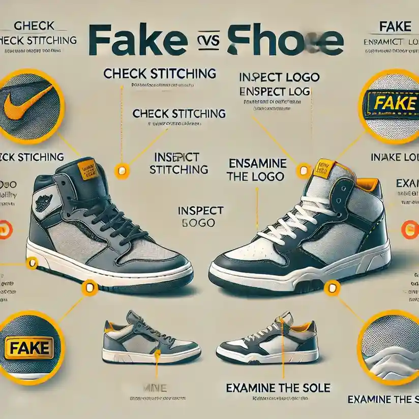 how to identify fake shoes