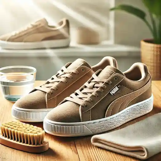 how to clean Puma suede shoes
