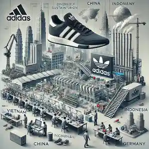 which country made adidas shoes