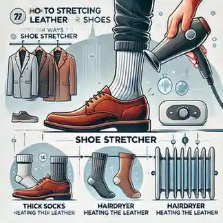 how to stretch a leather shoe at home